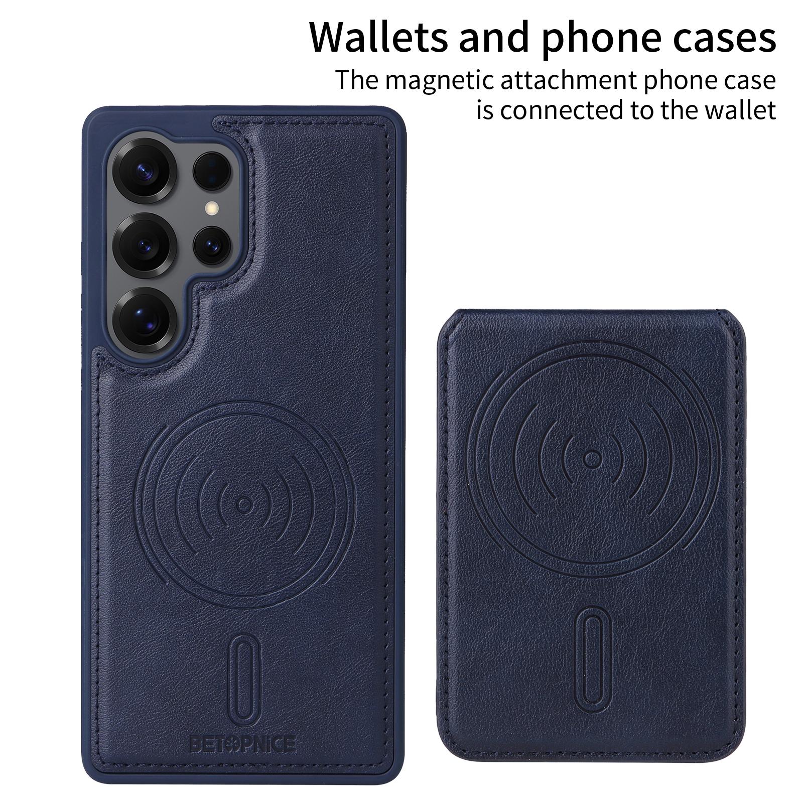 For Samsung Galaxy S25 Ultra Magnetic Case BETOPNICE RFID Blocking Leather Phone Back Cover with Detachable Card Bag Blue
For Samsung Galaxy S25 Ultra Magnetic Case BETOPNICE RFID Blocking Leather Phone Back Cover with Detachable Card Bag Blue