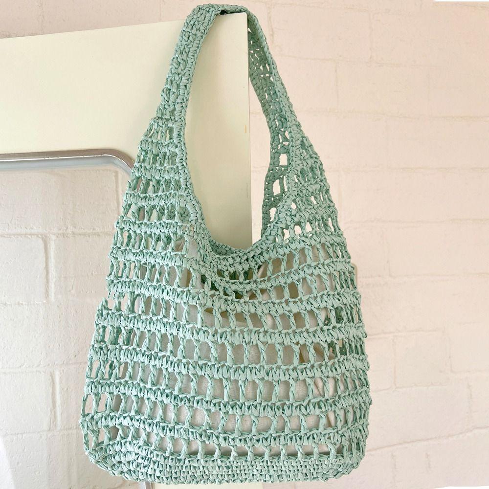 Fashion Straw Bag Large Capacity Summer Shoulder Bag Sweet Weave Tote Bag Women бежевий
Fashion Straw Bag Large Capacity Summer Shoulder Bag Sweet Weave Tote Bag Women бежевий