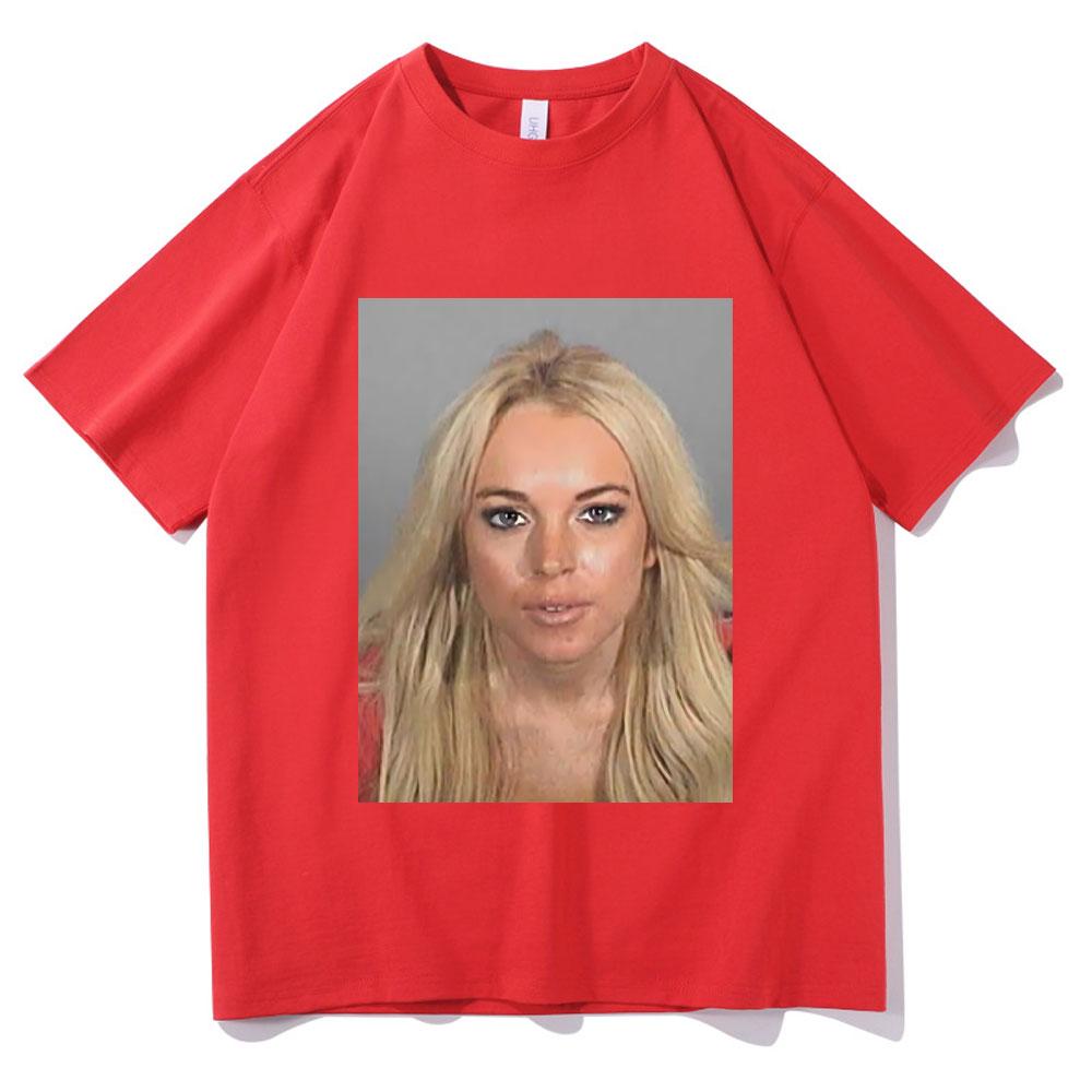 Lindsay Lohan Mugshot Print Tshirt Men Womens Fashion Trend Tshirt Summer Unisex Pure Cotton Oversized Short Sleeve T Shirts S
Lindsay Lohan Mugshot Print Tshirt Men Womens Fashion Trend Tshirt Summer Unisex Pure Cotton Oversized Short Sleeve T Shirts S