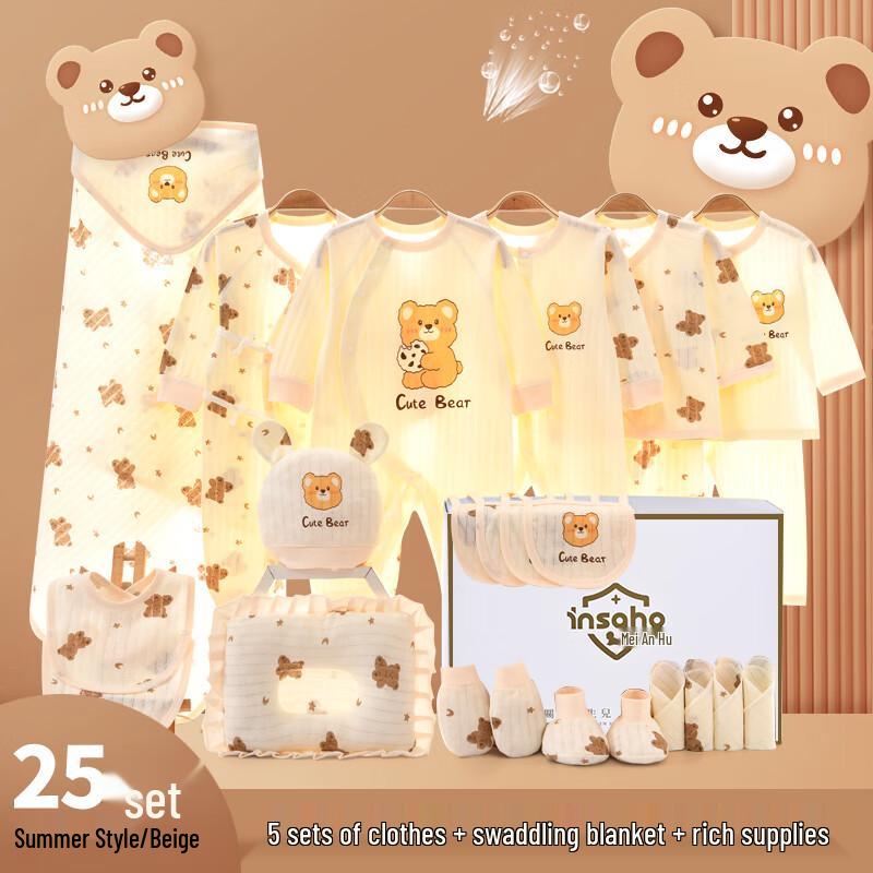 INSAHO Pure Cotton Newborn Baby Gift Set 66cm (3-6 Months)
INSAHO Pure Cotton Newborn Baby Gift Set 66cm (3-6 Months)
