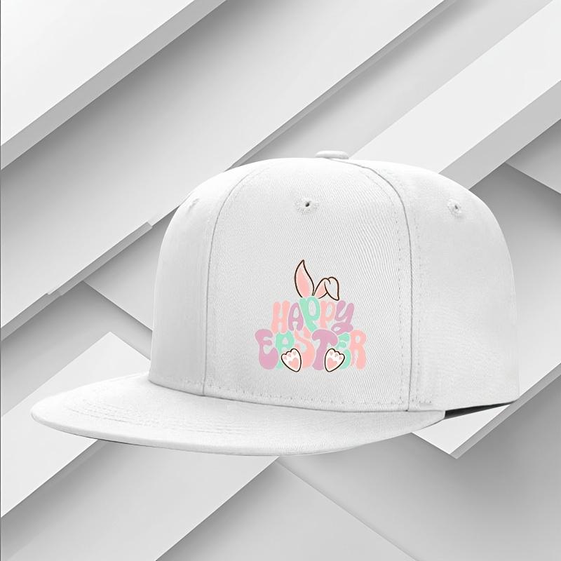 Happy Easter Bunny Graphic Flat Brim Cap Polyester Casual Outdoor Unisex Snapback Hat One Size
Happy Easter Bunny Graphic Flat Brim Cap Polyester Casual Outdoor Unisex Snapback Hat One Size
