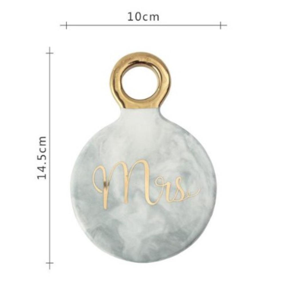 Homlly Keii Gold Mr. and Mrs. Marble Coaster Mrs
Homlly Keii Gold Mr. and Mrs. Marble Coaster Mrs