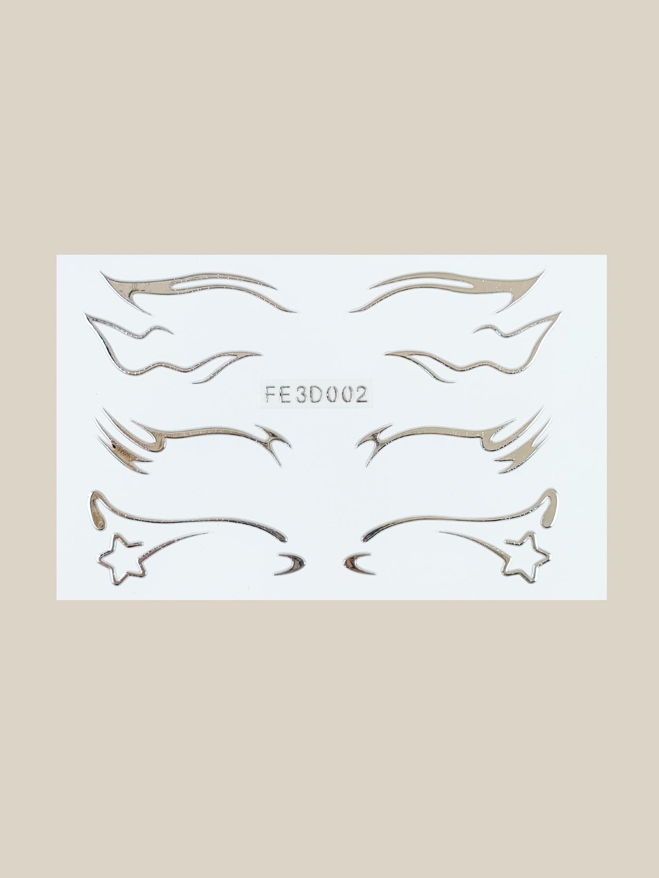 1Pc 3D Silver Face Eyeliner Temporary Tattoo Sticker Waterproof Makeup Decal белый
1Pc 3D Silver Face Eyeliner Temporary Tattoo Sticker Waterproof Makeup Decal белый