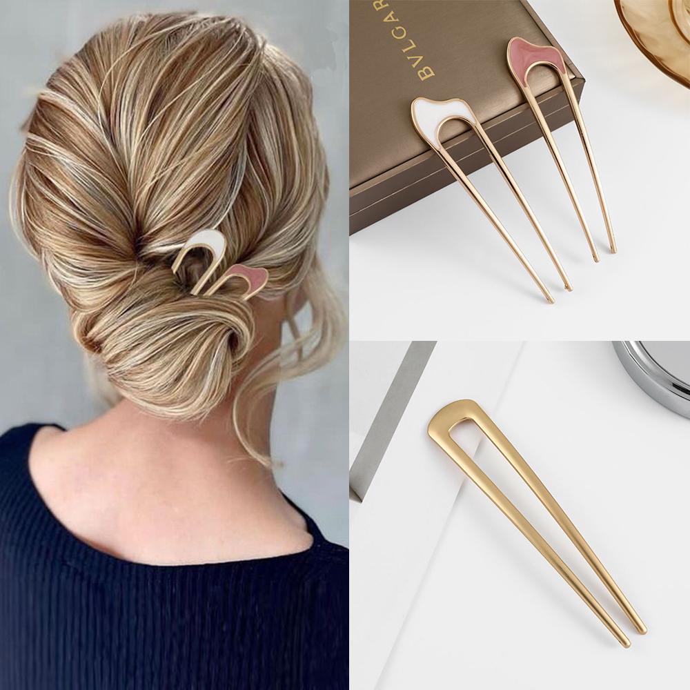 Metal Hair Pin Stick French Style U Shape Hair Clips Enamel U Sticks Pins For Women Girls Hairstyle Accessories Gifts
Metal Hair Pin Stick French Style U Shape Hair Clips Enamel U Sticks Pins For Women Girls Hairstyle Accessories Gifts