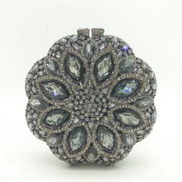 Boutique De FGG (in stock) Round Circular Women Crystal Clutch Evening Bags Rhinestone Wedding Rhinestone Handbags and Purses Mini Size
Boutique De FGG (in stock) Round Circular Women Crystal Clutch Evening Bags Rhinestone Wedding Rhinestone Handbags and Purses Mini Size