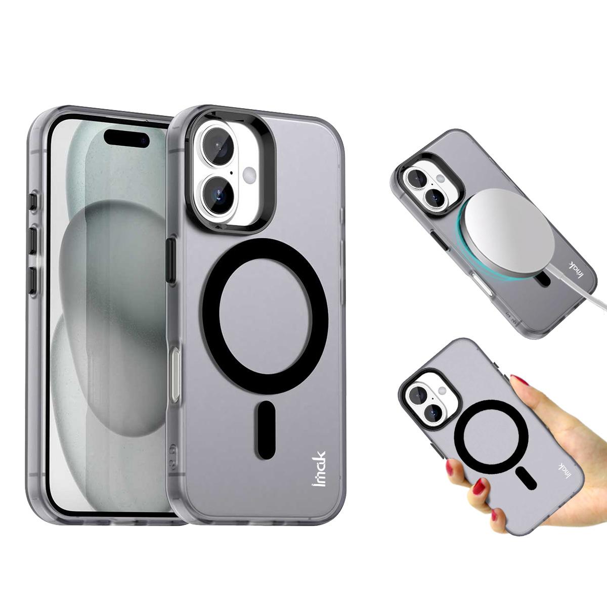 IMAK For iPhone 16 Plus Case Compatible with MagSafe Candy Color Anti Drop TPU+PET Back Cover Blue
IMAK For iPhone 16 Plus Case Compatible with MagSafe Candy Color Anti Drop TPU+PET Back Cover Blue