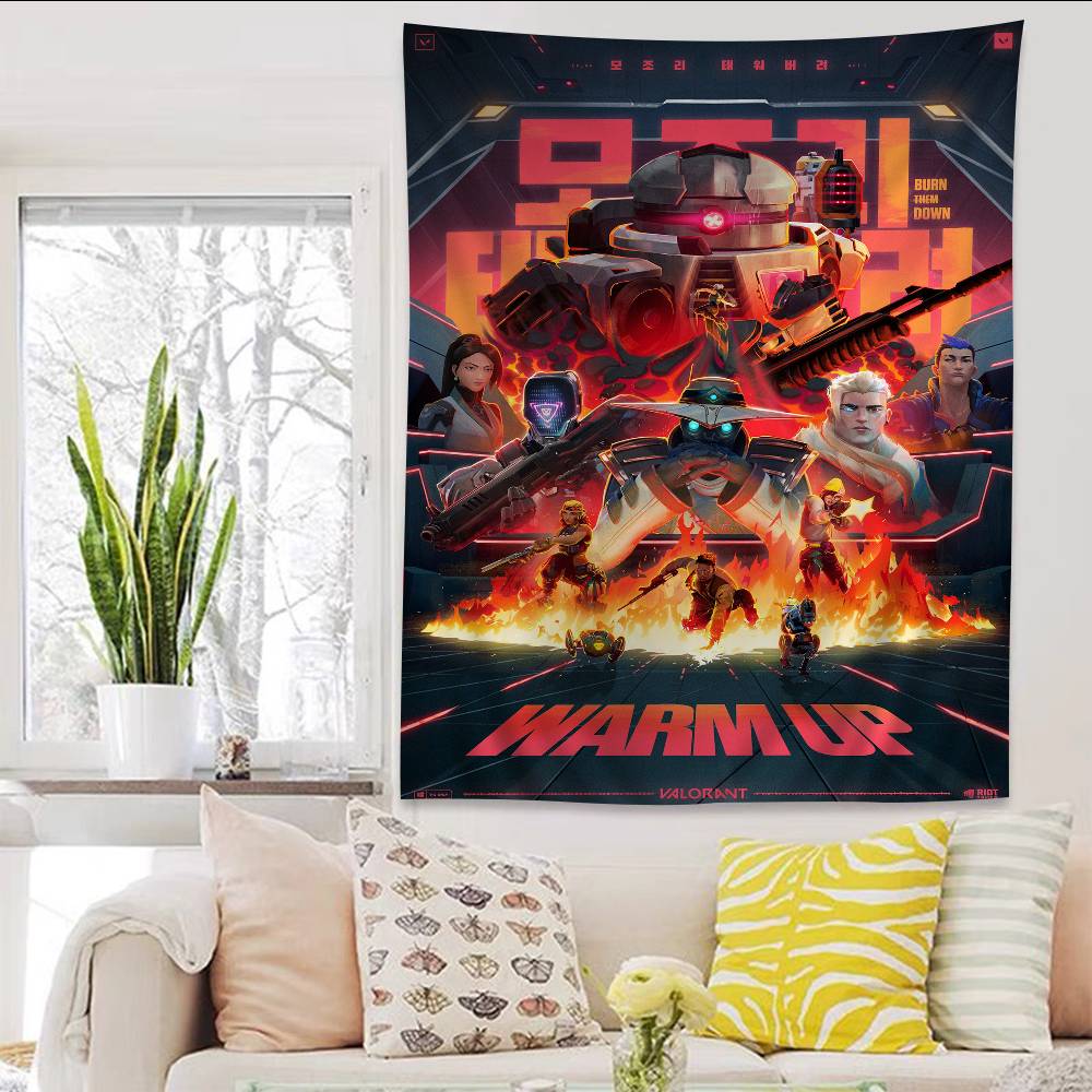 Hot Games VValorant Printed Large Wall Tapestry Cheap Hippie Wall Hanging Bohemian Wall Tapestries Mandala INS Home Decor 74x94cm(29x37in)
Hot Games VValorant Printed Large Wall Tapestry Cheap Hippie Wall Hanging Bohemian Wall Tapestries Mandala INS Home Decor 74x94cm(29x37in)