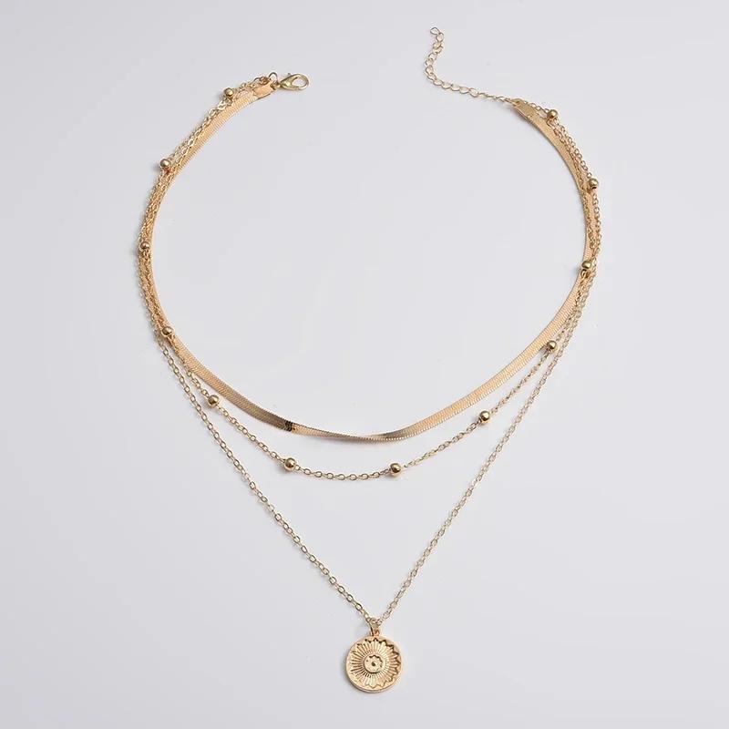 925 Sterling Copper Three-Layer Round Necklace Simple Snake Chain Charm Ball Chain Party Wedding Gift Women s Exquisite Zircon золотой
925 Sterling Copper Three-Layer Round Necklace Simple Snake Chain Charm Ball Chain Party Wedding Gift Women s Exquisite Zircon золотой