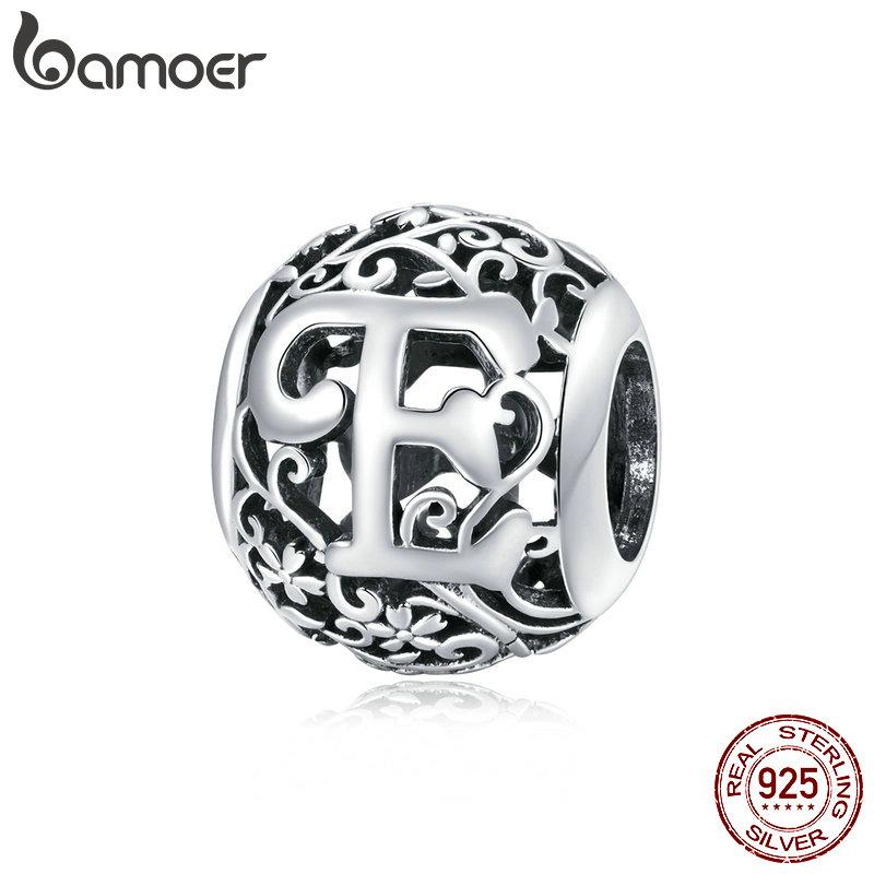 BAMOER 925 Silver Retro Letter Charms Hollowed Alphabet A-Z Round Beads for Women Bracelet DIY Jewelry Making
BAMOER 925 Silver Retro Letter Charms Hollowed Alphabet A-Z Round Beads for Women Bracelet DIY Jewelry Making