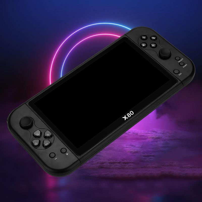 X80 7.0 inch HD Screen Handheld Game Console 20000 Games Video Game Console Black
X80 7.0 inch HD Screen Handheld Game Console 20000 Games Video Game Console Black