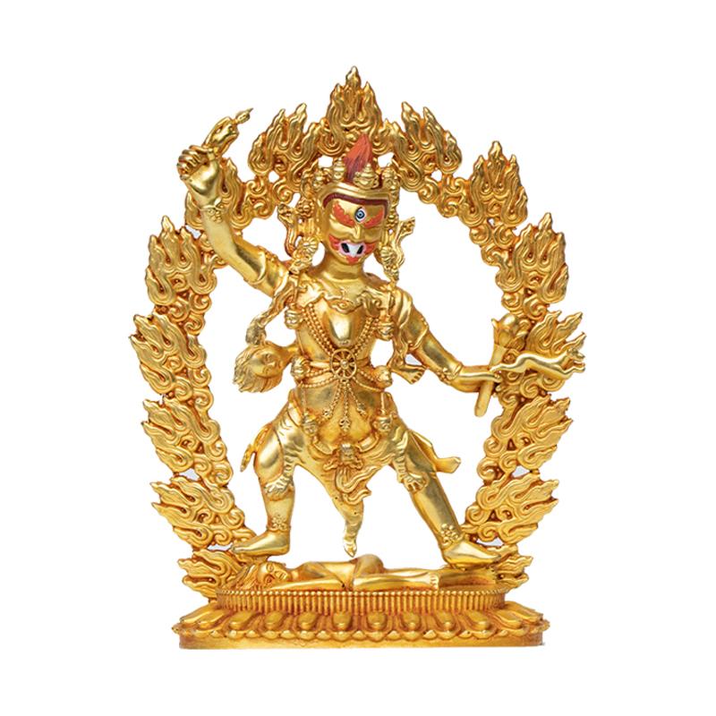 Copper gilding carving Rahula buddha statue Tibet buddhism Nyingma Dharma God sculpture Large size,24cm
Copper gilding carving Rahula buddha statue Tibet buddhism Nyingma Dharma God sculpture Large size,24cm