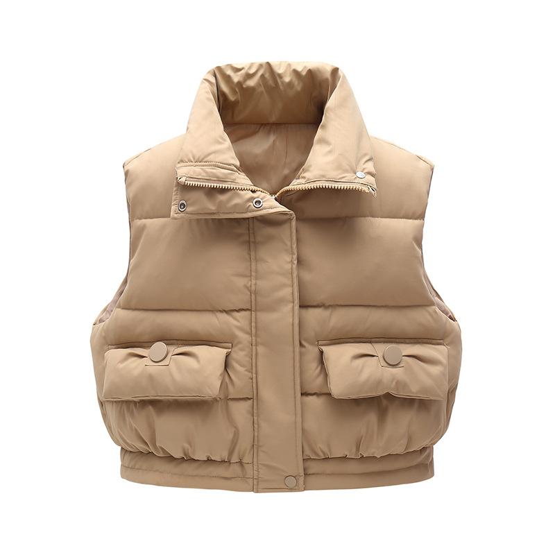 Повседневный хлопковый жилет для девочек, детский жилет с воротником-стойкой на осень и зиму 140cm
Повседневный хлопковый жилет для девочек, детский жилет с воротником-стойкой на осень и зиму 140cm