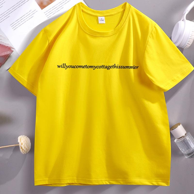 Will You Come To My Cottage This Summer TShirt Unisex Women Casual Round Neck Tee Shirt Loose Streetwear Unisexs Clothing Tops 4XL
Will You Come To My Cottage This Summer TShirt Unisex Women Casual Round Neck Tee Shirt Loose Streetwear Unisexs Clothing Tops 4XL