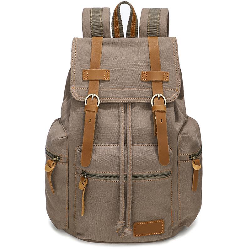 Vintage canvas backpack large capacity niche design high sense computer bag student schoolbag men s backpack серый
Vintage canvas backpack large capacity niche design high sense computer bag student schoolbag men s backpack серый