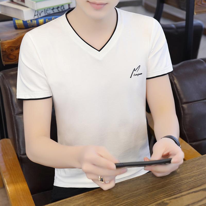 V-neck Cotton Short-sleeved Sports and Leisure T-shirt Bottoming Shirt XXXXL белый
V-neck Cotton Short-sleeved Sports and Leisure T-shirt Bottoming Shirt XXXXL белый