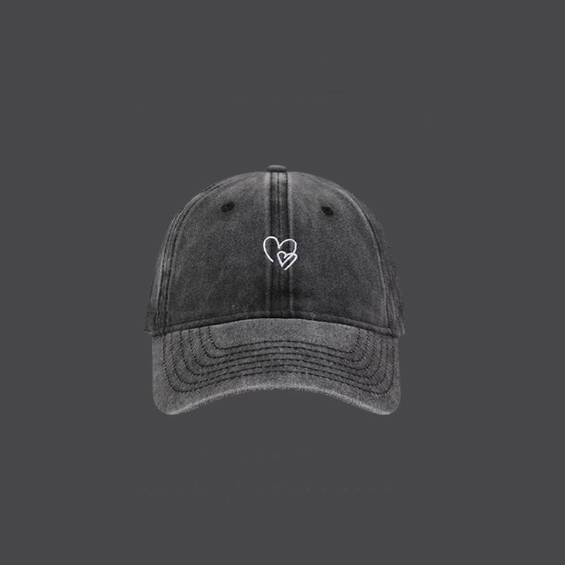 Love baseball cap children washed denim retro old gray trendy cap men show small black face Adjustable
Love baseball cap children washed denim retro old gray trendy cap men show small black face Adjustable