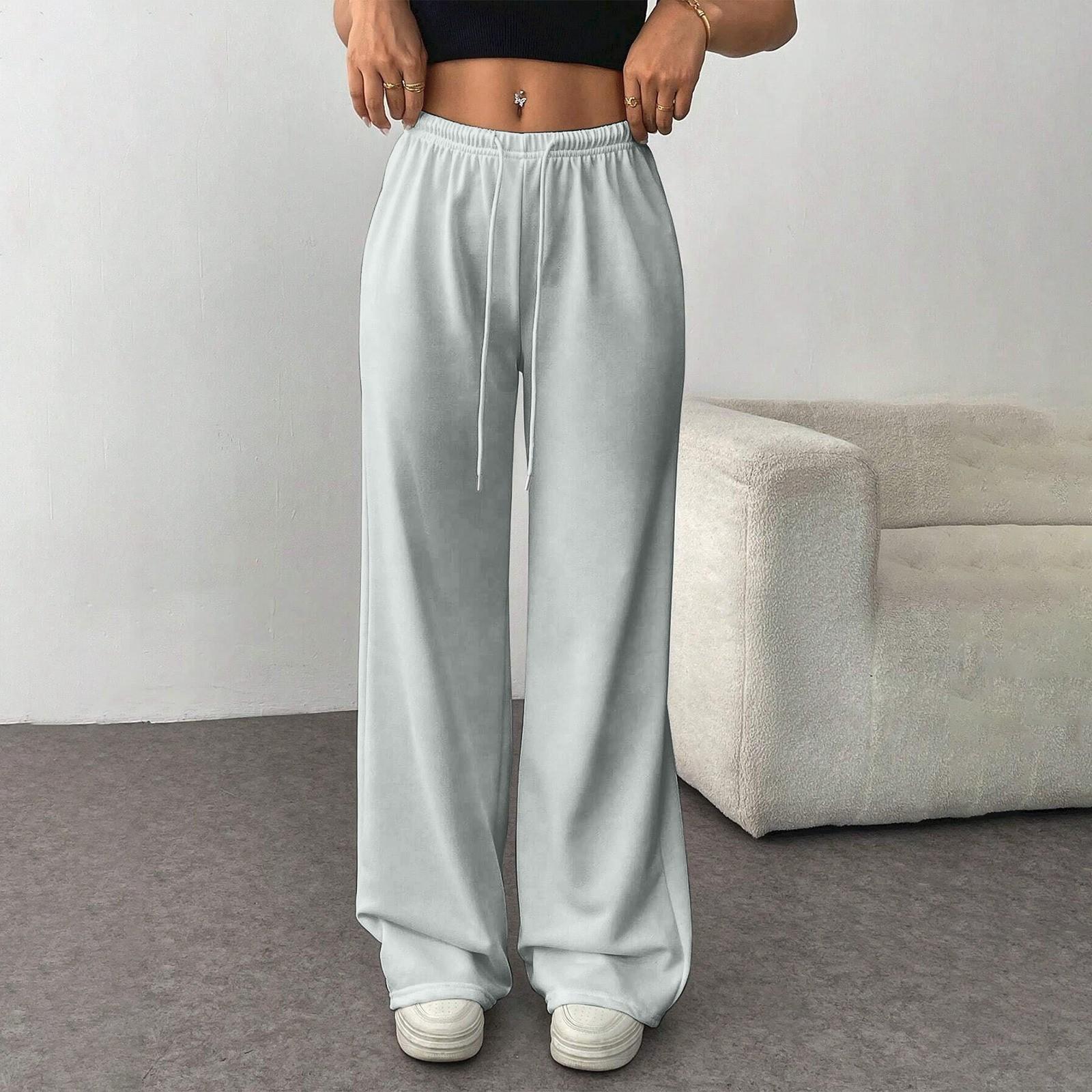 Женские модные свободные однотонные повседневные спортивные брюки с завязками на талии, повседневные широкие брюки S
Женские модные свободные однотонные повседневные спортивные брюки с завязками на талии, повседневные широкие брюки S