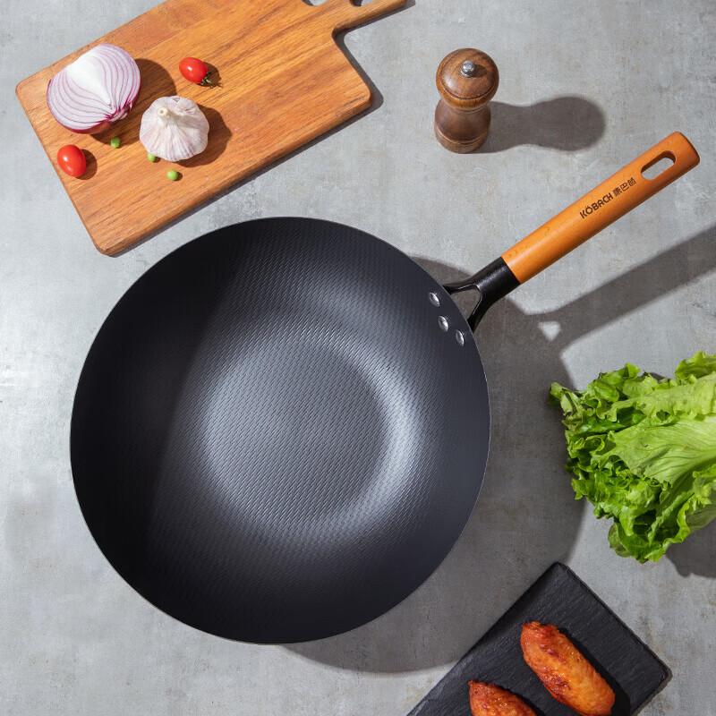 KOBACH 32cm Rice Pattern Uncoated Cast Iron Wok
KOBACH 32cm Rice Pattern Uncoated Cast Iron Wok