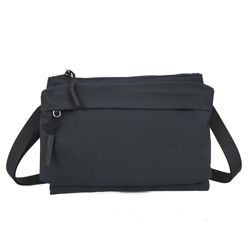 Korean Style Leisure Storage Bag Solid Color Fashion Nylon Shoulder Bag Portable Cross-Body Messenger Bag for Men and Women
Korean Style Leisure Storage Bag Solid Color Fashion Nylon Shoulder Bag Portable Cross-Body Messenger Bag for Men and Women