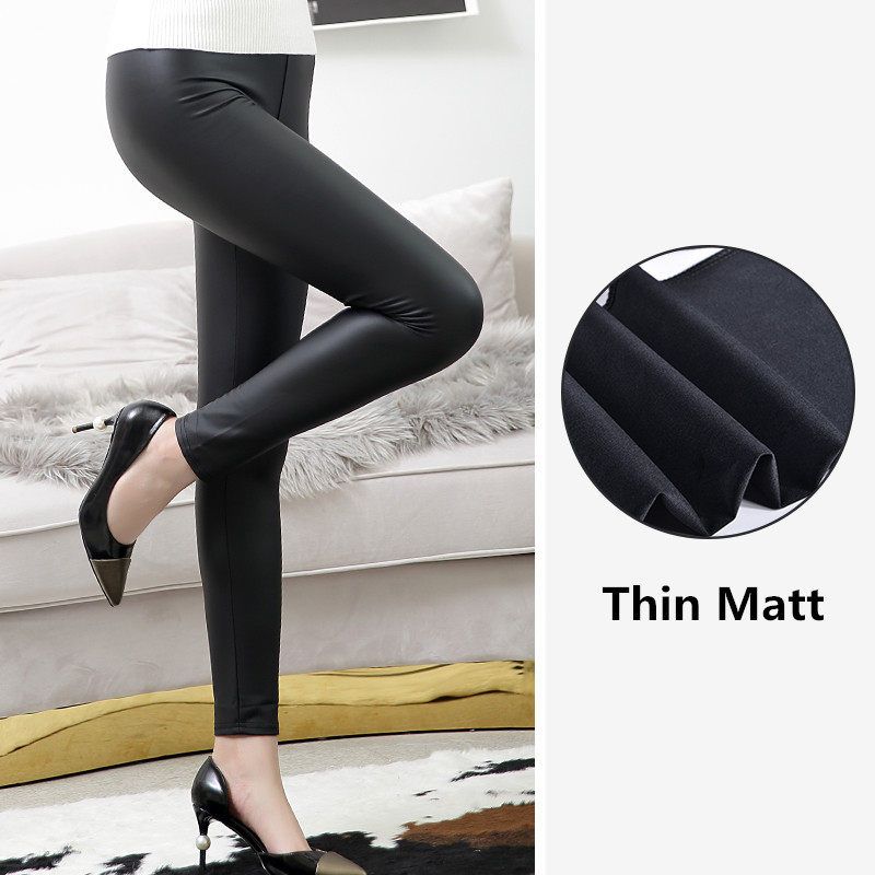 European and American Style Leather Pants, Hip-Lifting Nightclub High-Waisted Pu Leather Pants for Women, Shiny Ins-Style Sexy Leggings for Women Pk05 Matte Without Velvet S
European and American Style Leather Pants, Hip-Lifting Nightclub High-Waisted Pu Leather Pants for Women, Shiny Ins-Style Sexy Leggings for Women Pk05 Matte Without Velvet S