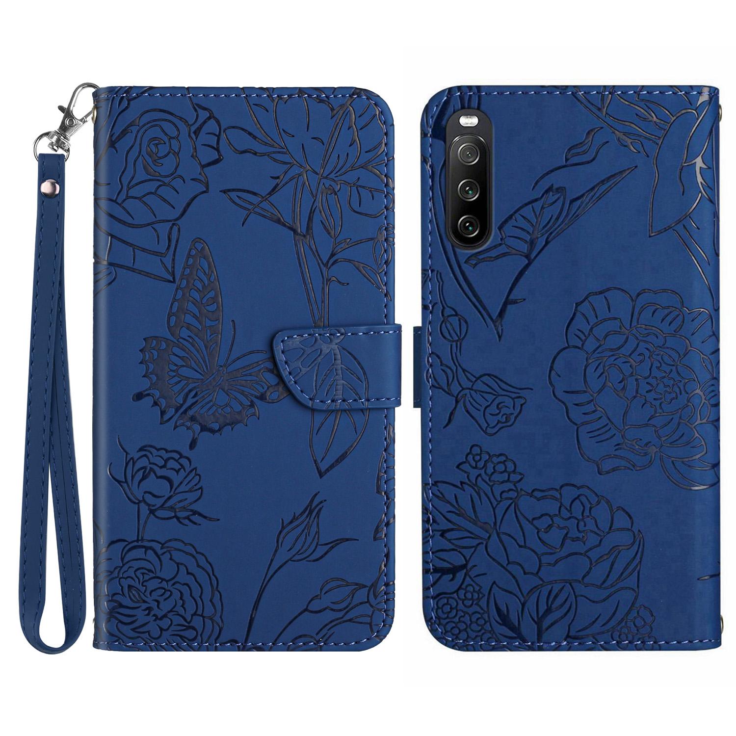 HT03 For Sony Xperia 10 VI Leather Case Butterfly Flower Wallet Phone Cover with Wrist Strap Blue
HT03 For Sony Xperia 10 VI Leather Case Butterfly Flower Wallet Phone Cover with Wrist Strap Blue