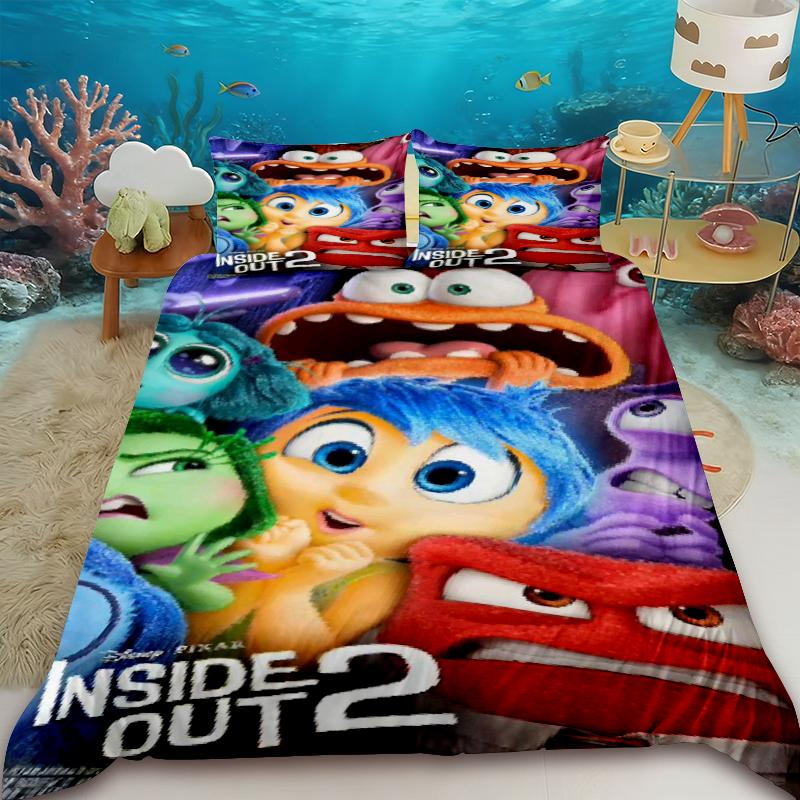 Anime Duvet Cover Set Teens Inside Out Cartoon Bedding Set 1 Quilt Cover with 2 Pillocase Bedroom Children Birthday Gifts 135x200cm
Anime Duvet Cover Set Teens Inside Out Cartoon Bedding Set 1 Quilt Cover with 2 Pillocase Bedroom Children Birthday Gifts 135x200cm