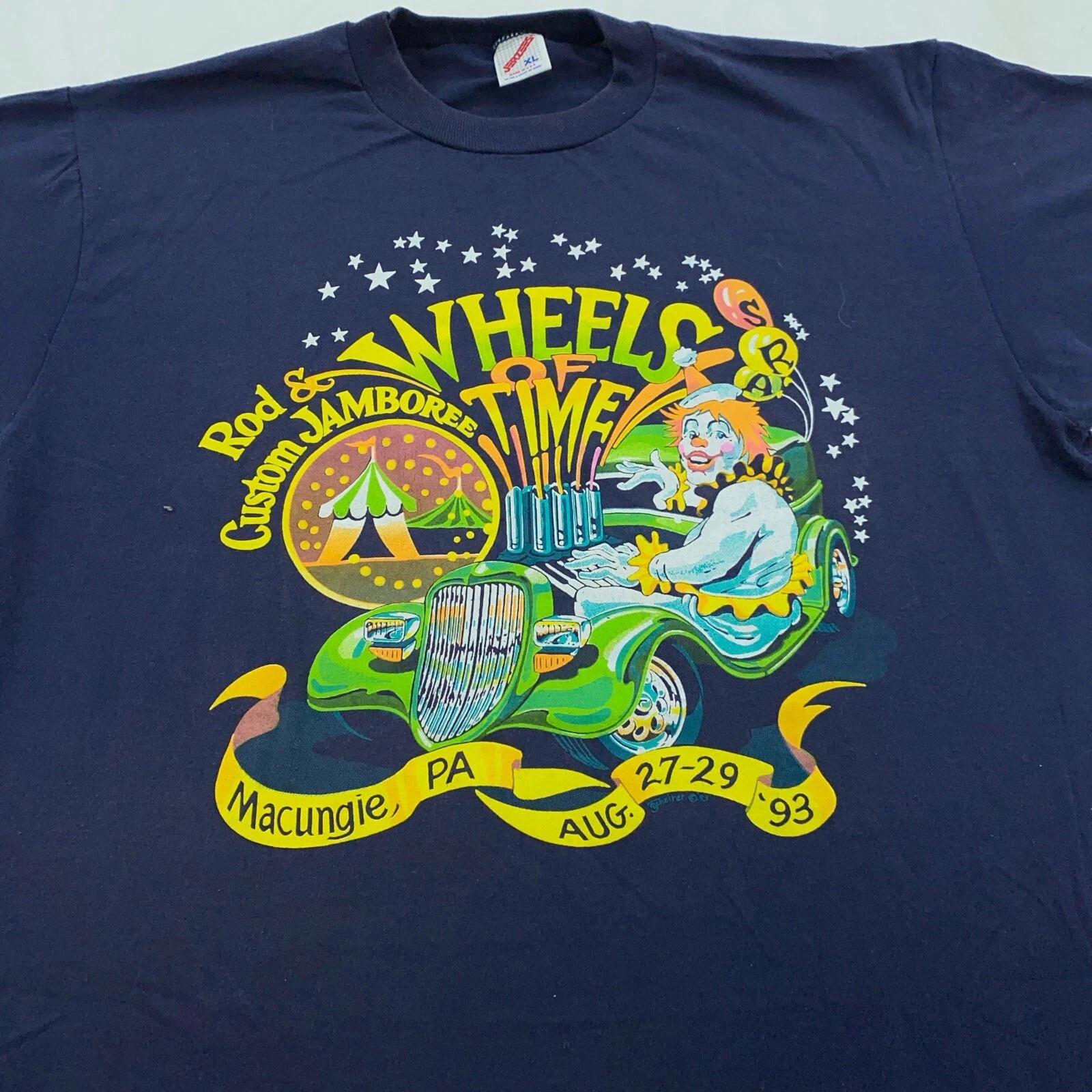 vtg 90s WHEELS OF TIME ROD & CUSTOM JAMBOREE T-Shirt L/XL macungie pa hot car L
vtg 90s WHEELS OF TIME ROD & CUSTOM JAMBOREE T-Shirt L/XL macungie pa hot car L