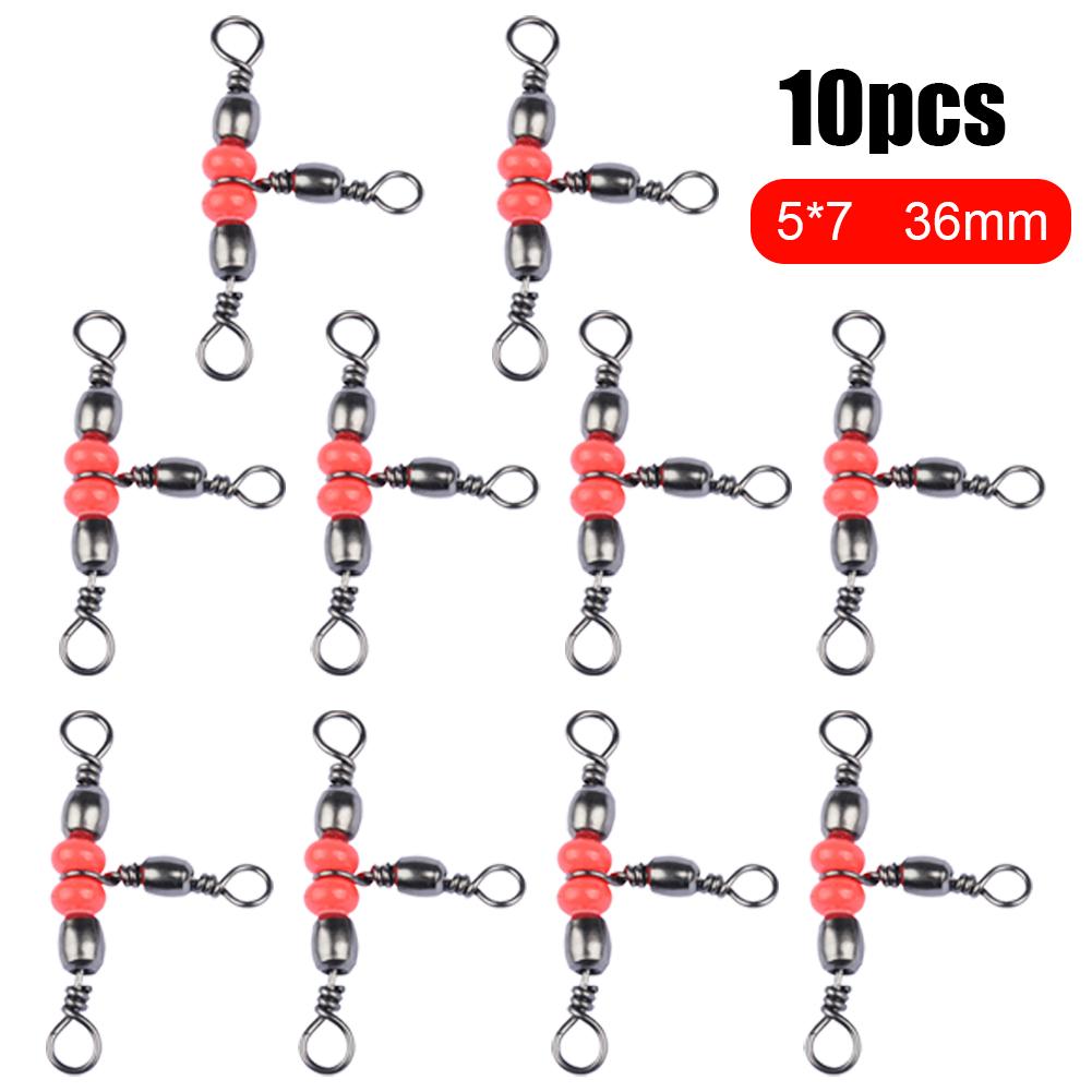 Fishing Connector Three Way Barrel Swivel Snap Ring 360Degree Beaded With Beads For Fishhook Lure Line Fishing Accessories
Fishing Connector Three Way Barrel Swivel Snap Ring 360Degree Beaded With Beads For Fishhook Lure Line Fishing Accessories