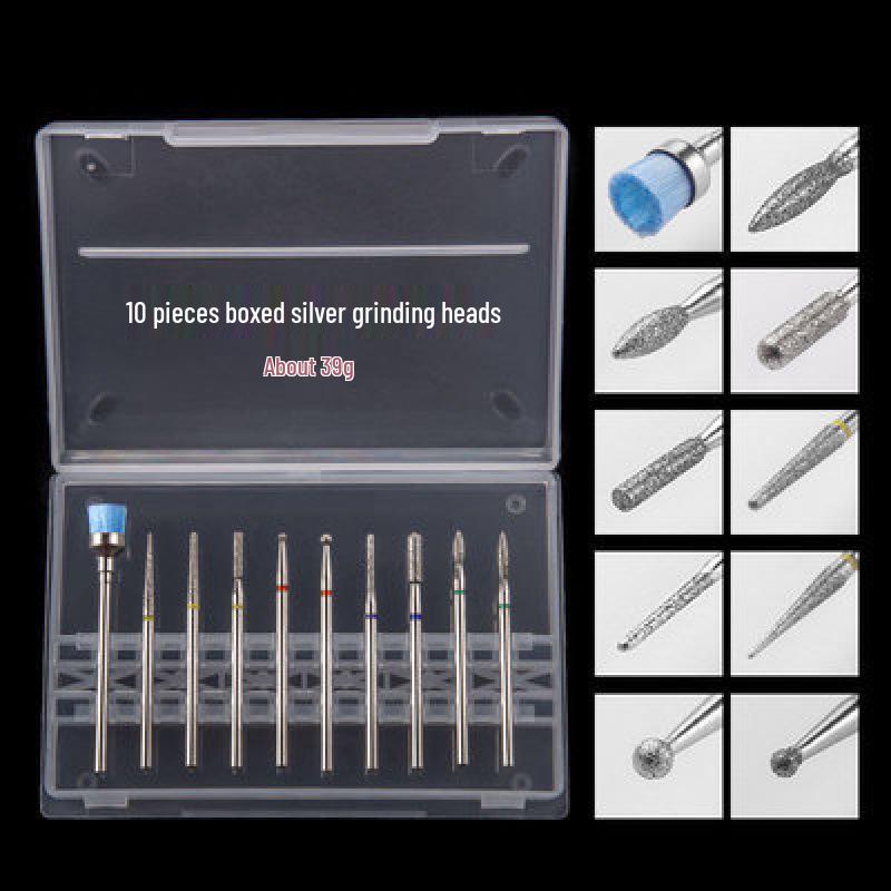 Russian Style Tungsten Steel & Ceramic Nail Art Grinding and Skin Remover Set
Russian Style Tungsten Steel & Ceramic Nail Art Grinding and Skin Remover Set