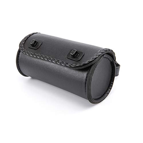 evomosa Motorcycle Fork Bag Mini PU Leather Bike Handlebar Tool Bag Sissy Bar Roll Storage Bag (Black)
evomosa Motorcycle Fork Bag Mini PU Leather Bike Handlebar Tool Bag Sissy Bar Roll Storage Bag (Black)