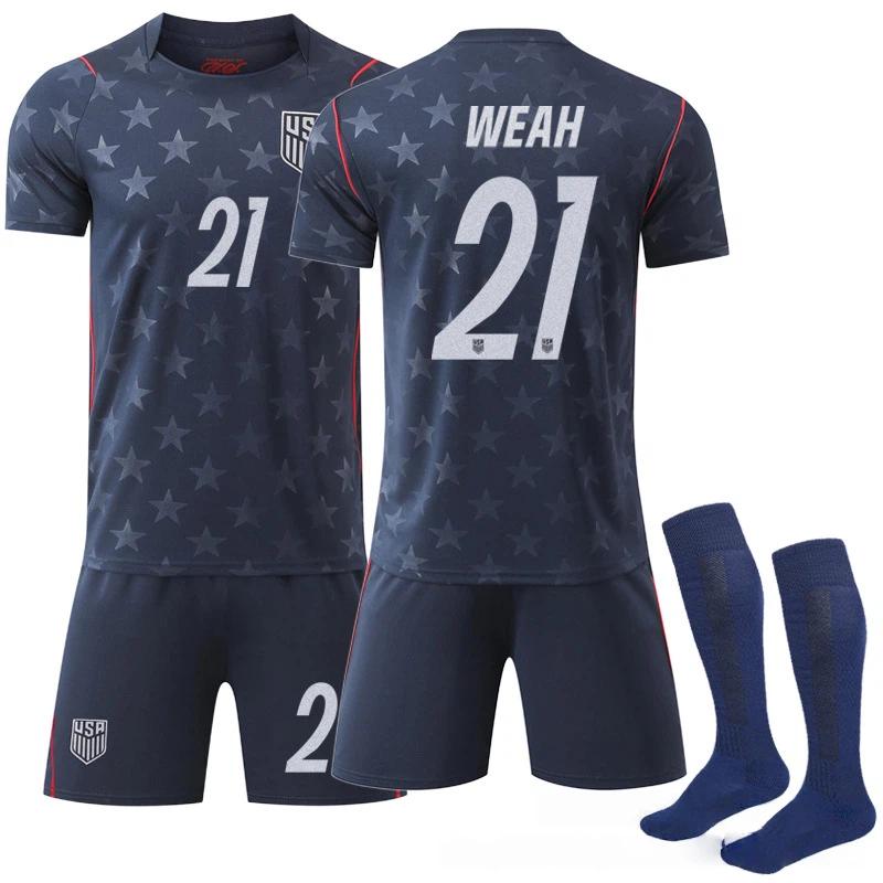 2026 FIFA World Cup USA Away #21 WEAH Sport Training Jersey Set with Socks Teens Kids Adults Custome Name Football Kits 3XL
2026 FIFA World Cup USA Away #21 WEAH Sport Training Jersey Set with Socks Teens Kids Adults Custome Name Football Kits 3XL