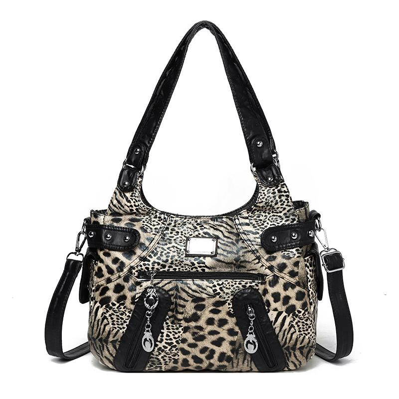 Women s Large Capacity Soft Leather Handbag, Vintage Leopard Print Shoulder Crossbody Bag, Multi-pocket Casual Tote Bag for Daily Commute Fashion коричневий
Women s Large Capacity Soft Leather Handbag, Vintage Leopard Print Shoulder Crossbody Bag, Multi-pocket Casual Tote Bag for Daily Commute Fashion коричневий