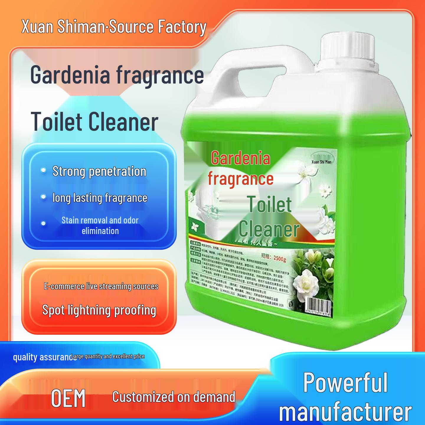 Gardenia Scent Toilet Bowl Cleaner 2500g - Descaling, Deodorizing, Stain Removal for Urine & Yellow Stains
Gardenia Scent Toilet Bowl Cleaner 2500g - Descaling, Deodorizing, Stain Removal for Urine & Yellow Stains
