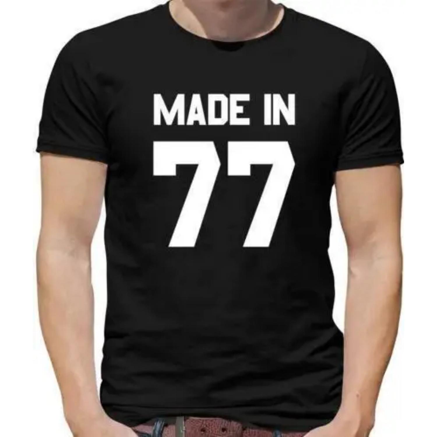 Made In Birthday 77 Mens T-Shirt - 1977 - 43 - 43rd - birthday - Birth Year -Age XXXXXL чорний
Made In Birthday 77 Mens T-Shirt - 1977 - 43 - 43rd - birthday - Birth Year -Age XXXXXL чорний