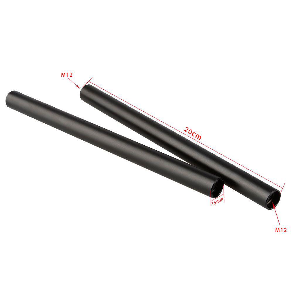HDRIG 15MM Aluminum Camera Guide Rod Pair, 20CM, M12 Thread.
HDRIG 15MM Aluminum Camera Guide Rod Pair, 20CM, M12 Thread.