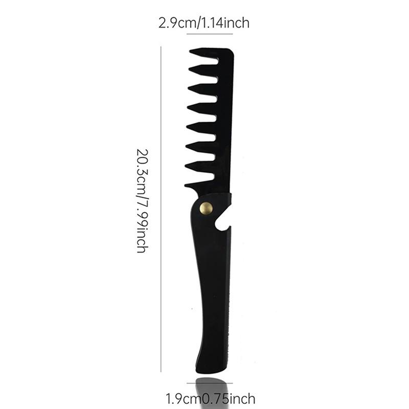 Black Portable Folding Steel Hair Combs For Men Wide Tooth Retro Oil Head Comb Pocket Beard Combs Barber Styling Tools чёрный
Black Portable Folding Steel Hair Combs For Men Wide Tooth Retro Oil Head Comb Pocket Beard Combs Barber Styling Tools чёрный