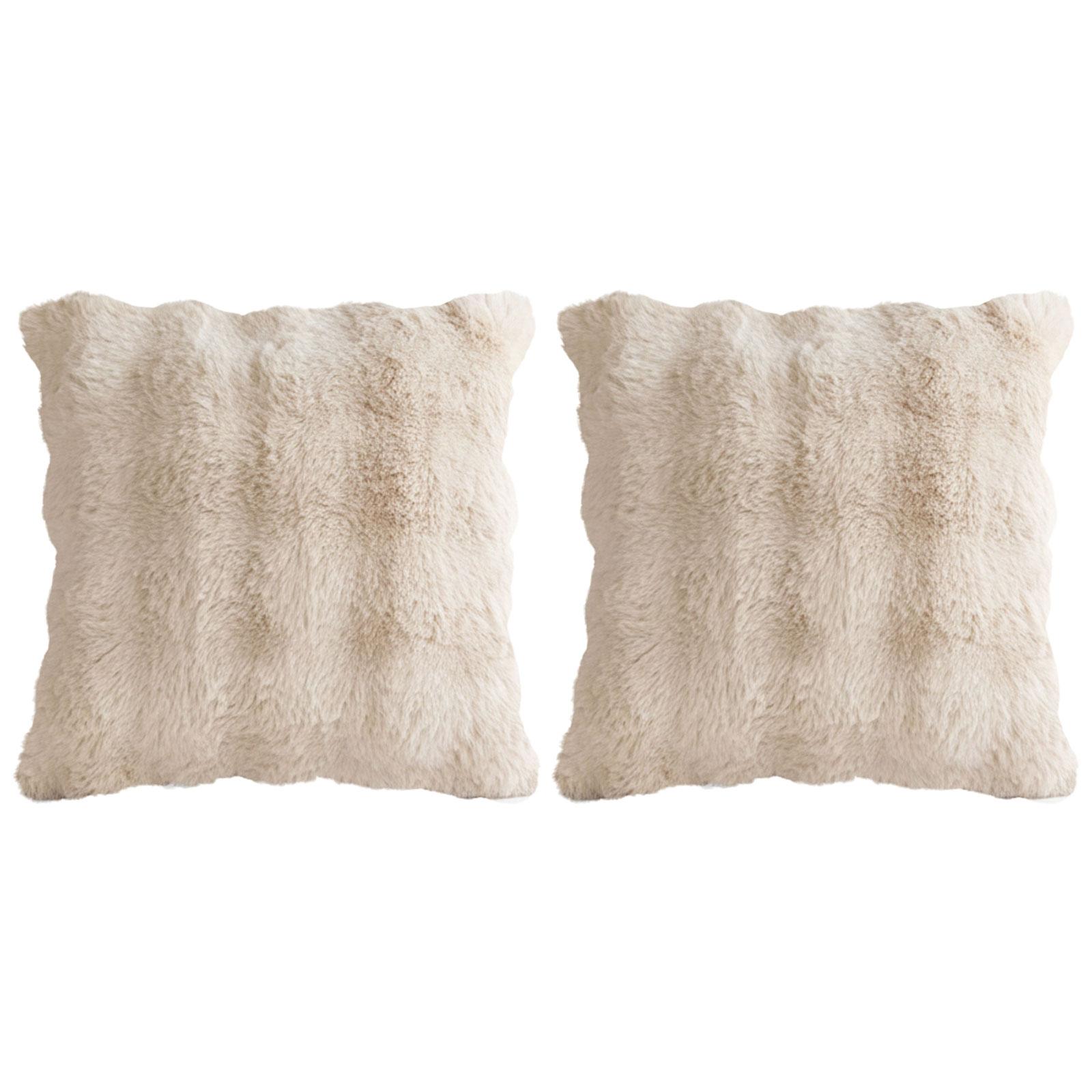 Set of 2 Faux Fur Throw Pillow Covers 18x18 Inch Decorative Pillowcase for Sofa Couch Bed Living Room Cozy Home Decor
Set of 2 Faux Fur Throw Pillow Covers 18x18 Inch Decorative Pillowcase for Sofa Couch Bed Living Room Cozy Home Decor