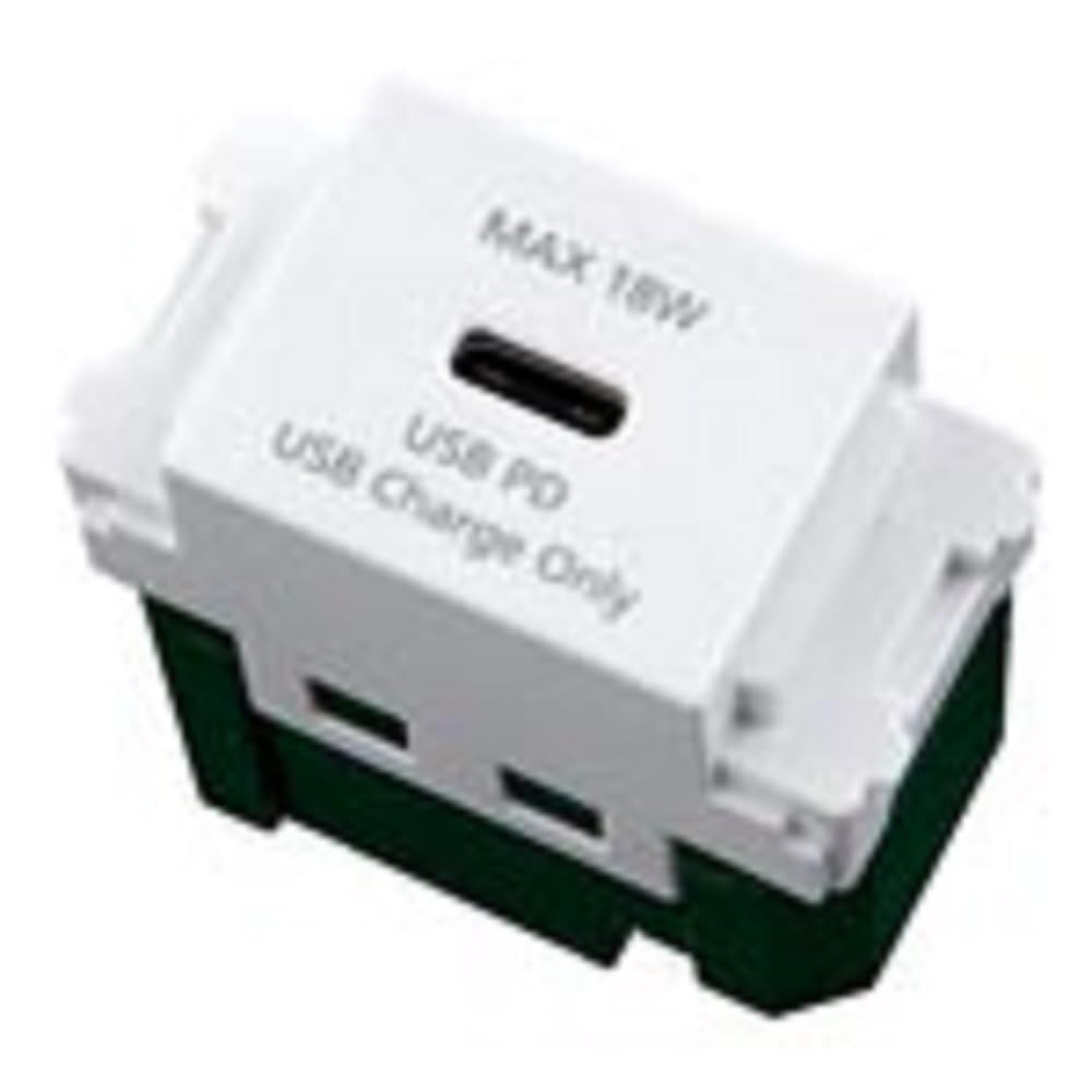 Panasonic Embedded USB Charging Outlet Advanced Series 18W 1 Port Ceramic White Width 44 x Depth 48 x Height WN14841CW USB-C 22.7mm
Panasonic Embedded USB Charging Outlet Advanced Series 18W 1 Port Ceramic White Width 44 x Depth 48 x Height WN14841CW USB-C 22.7mm
