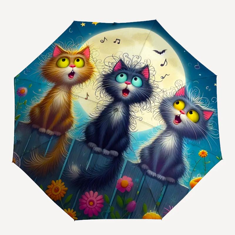 1pc Nighttime Moonlit Harmony Automatic Folding Umbrella Windproof Compact Travel Umbrella with Auto Open/Close, 8-Rib Heavy-Duty Shaft for Women/Men
1pc Nighttime Moonlit Harmony Automatic Folding Umbrella Windproof Compact Travel Umbrella with Auto Open/Close, 8-Rib Heavy-Duty Shaft for Women/Men