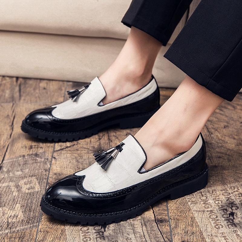 Four Seasons New Men s Large Size Low Help Business Dress Casual Fashion Splicing Tassel Trend Youth Leather Shoes 38
Four Seasons New Men s Large Size Low Help Business Dress Casual Fashion Splicing Tassel Trend Youth Leather Shoes 38