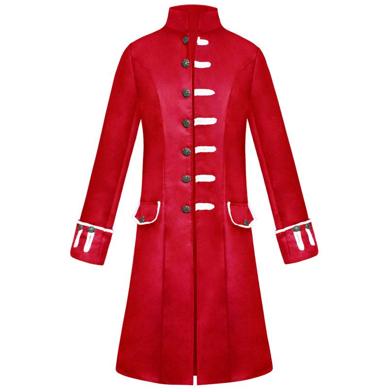 Men s Coat Jacket Trench Coat Medium and Long Steampunk Retro Stand-up Collar Medieval S
Men s Coat Jacket Trench Coat Medium and Long Steampunk Retro Stand-up Collar Medieval S