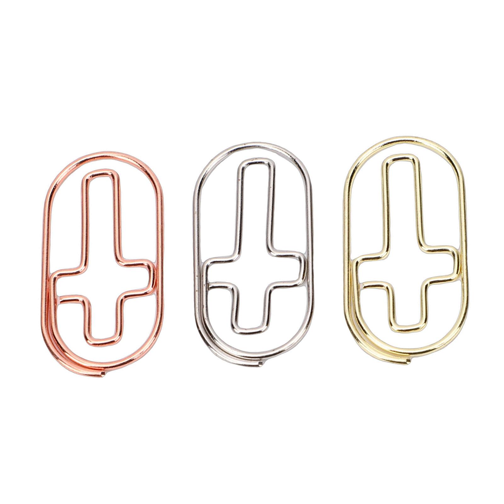 50 Pcs Paper Clips Iron Wire Electroplating Colorful Cute Paper Clips for School Home Supplies Document Organizing
50 Pcs Paper Clips Iron Wire Electroplating Colorful Cute Paper Clips for School Home Supplies Document Organizing
