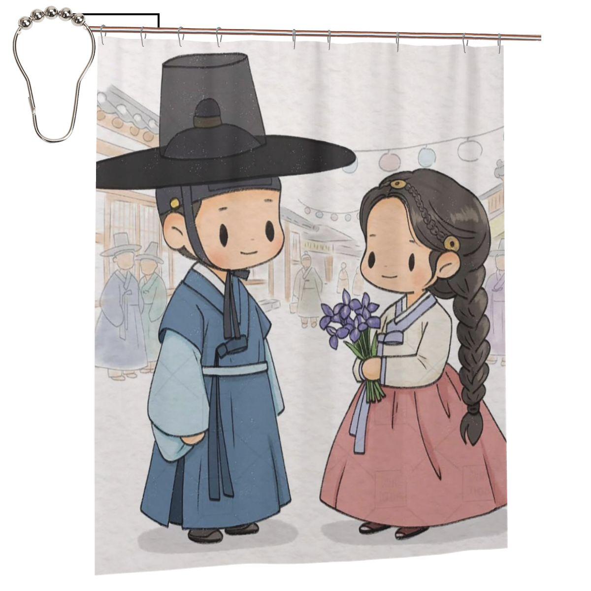 Hot Tv Series Love Couple Bon Appetit Your Majesty Shower Curtain Bathroom Polyester Waterproof Bath Curtains With Hooks W60H190(CM)-1 Pcs
Hot Tv Series Love Couple Bon Appetit Your Majesty Shower Curtain Bathroom Polyester Waterproof Bath Curtains With Hooks W60H190(CM)-1 Pcs
