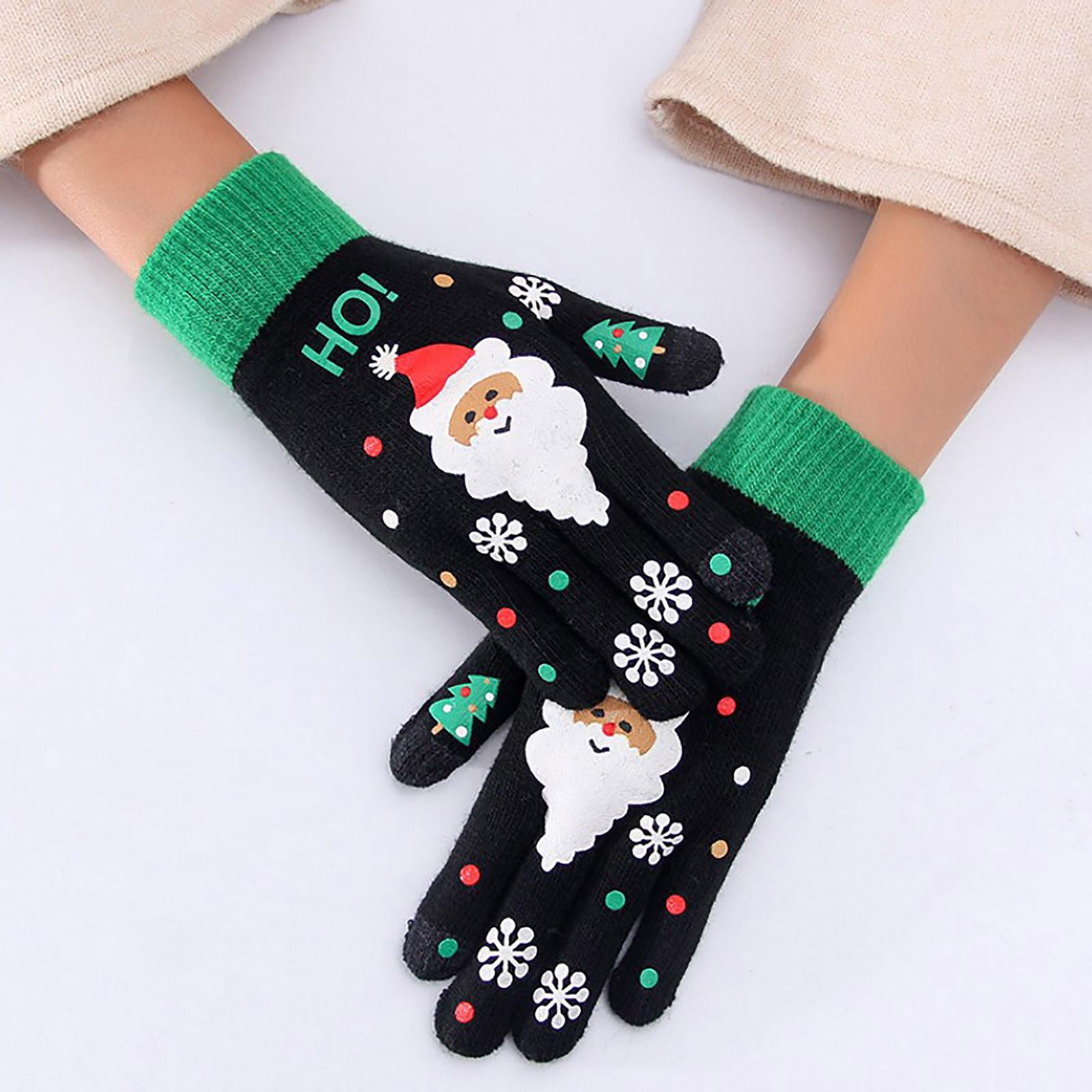 Ladies Adult Brushed Thicken Warm Cartoon Woolen Knitted Christmas Fawn Gloves L чёрный
Ladies Adult Brushed Thicken Warm Cartoon Woolen Knitted Christmas Fawn Gloves L чёрный