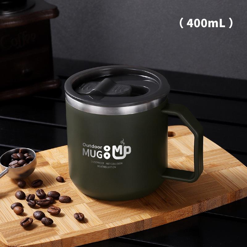 304 Stainless Steel Double-Layer Anti-Scald Mug with Lid - Logo Printable Office Tea/Coffee Cup. 400ml English Color Box
304 Stainless Steel Double-Layer Anti-Scald Mug with Lid - Logo Printable Office Tea/Coffee Cup. 400ml English Color Box