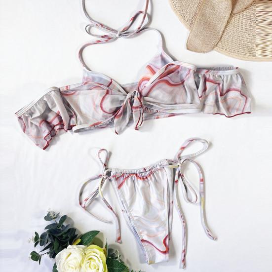 Satın alın Pcs Set Bikini Sexy Plus Size Set Tie dye Print Padded