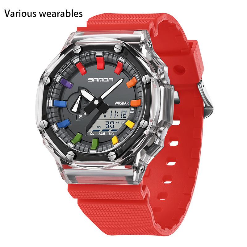 Новые прозрачные электронные часы Многофункциональные Модные корейские мужские часы Часы для дайвинга Будильник Ударопрочные часы
Новые прозрачные электронные часы Многофункциональные Модные корейские мужские часы Часы для дайвинга Будильник Ударопрочные часы