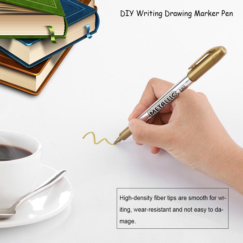 12Pcs Marking Pen Permanent Marker Greeting Cards Album Scrapbook DIY Writing Drawing (Golden)
12Pcs Marking Pen Permanent Marker Greeting Cards Album Scrapbook DIY Writing Drawing (Golden)