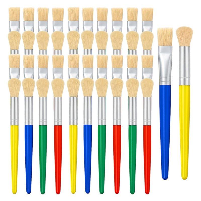 For Acrylic, Oil, Watercolor& Washable Paints Compatible 48 Pcs Kids Paint Brushes Set
For Acrylic, Oil, Watercolor& Washable Paints Compatible 48 Pcs Kids Paint Brushes Set