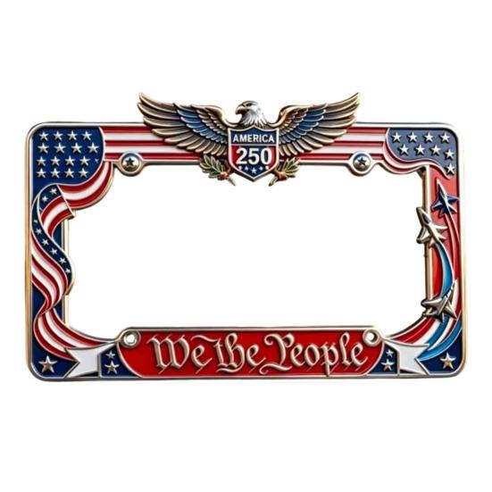 250th Anniversary License Plate Frame Commemorative 1776-2026 Metal Frame Universal Fit Durable Patriotic Car Accessory 1pc
250th Anniversary License Plate Frame Commemorative 1776-2026 Metal Frame Universal Fit Durable Patriotic Car Accessory 1pc